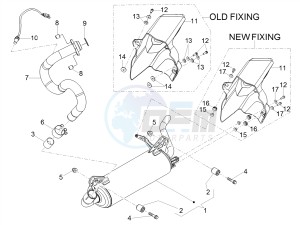 RS 125 REPLICA 4T E4 ABS (EMEA) drawing Exhaust pipe