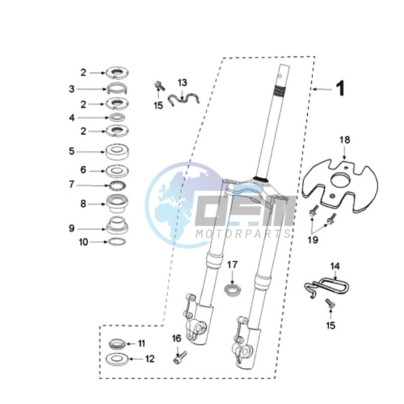 FRONT FORK / STEERINGHEAD