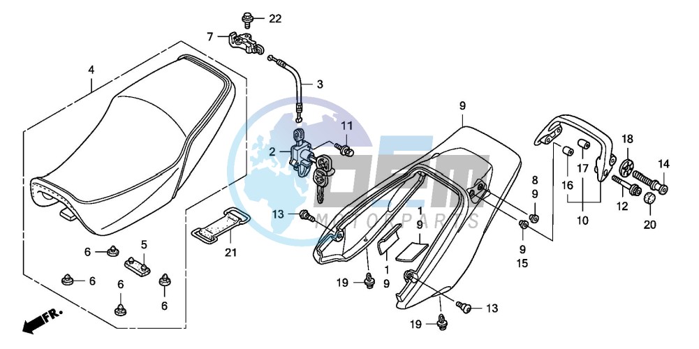 SEAT/REAR COWL