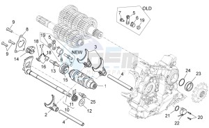 Dorsoduro 1200 (EMEA, APAC, NAFTA) (CND, EU, K, RU, USA, V) drawing Gear box selector