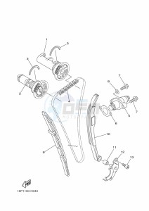 YFZ450R (BW2V) drawing CAMSHAFT & CHAIN