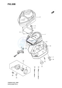 SV650 (E2) drawing SPEEDOMETER (SV650SAK7 SUAK7)