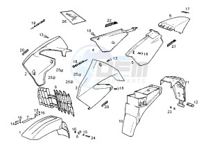 SENDA SM EURO2 - 125 cc drawing BODY