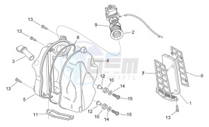 Scarabeo 50 2t (eng. Minarelli) drawing Air box