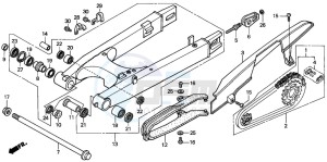 XL1000V VARADERO drawing SWINGARM