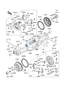 MULE 3010 TRANS 4x4 DIESEL KAF950C7F EU drawing Rear Hub