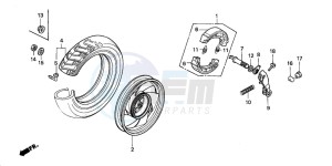 NH90 drawing REAR WHEEL