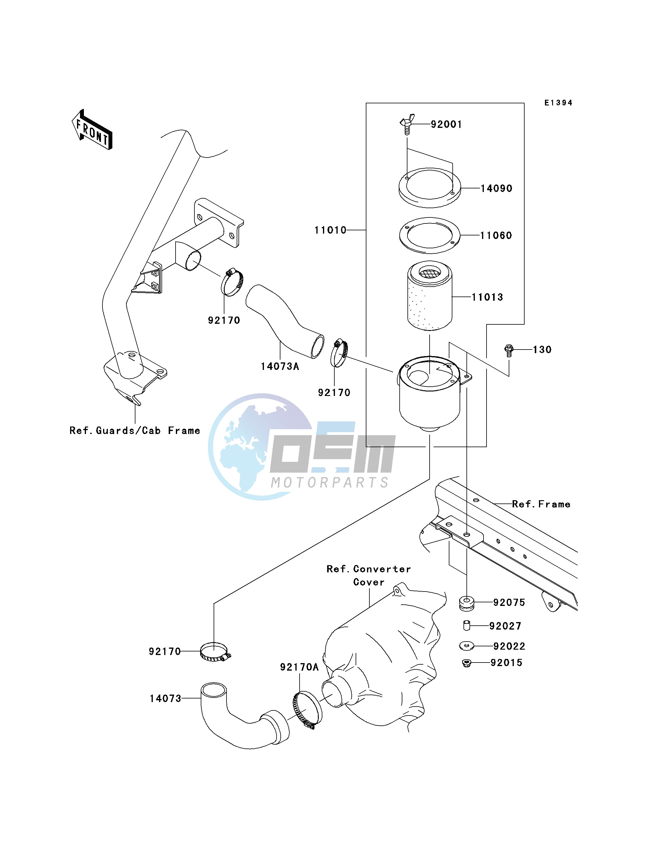 AIR CLEANER-BELT CONVERTER