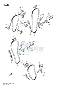 VZR1800 (E2) INTRUDER drawing CAM CHAIN