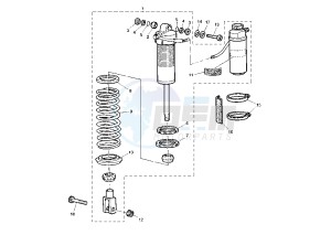 TT R 600 drawing REAR SUSPENSION