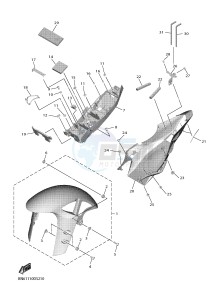 YZF-R6 YZF600 R6 (BN66) drawing FENDER