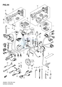 AN400 (E3-E28) Burgman drawing WIRING HARNESS (AN400ZAL1 E33)