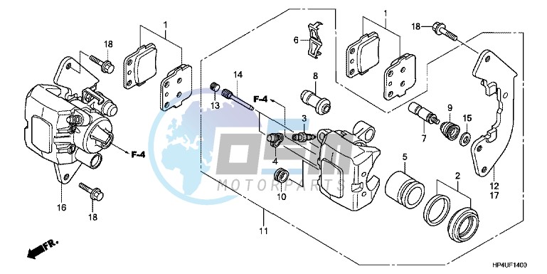 FRONT BRAKE CALIPER