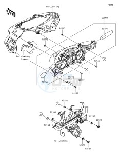 Z1000SX ZX1000WHF XX (EU ME A(FRICA) drawing Headlight(s)