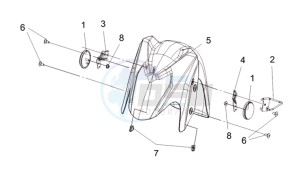 CRUISYM 250I (L8) EU drawing FRONT MUDGUARD