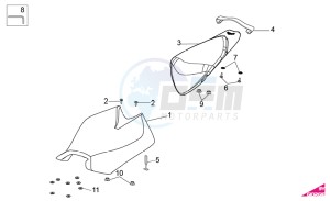 RSV 4 1000 APRC Factory ABS USA drawing Saddle