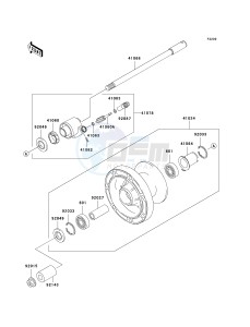 VN 800 C [VULCAN 800 DRIFTER] (C1 CAN ONLY-C2) [VULCAN 800 DRIFTER] drawing FRONT WHEEL