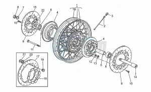 Nevada 750 drawing Front wheel