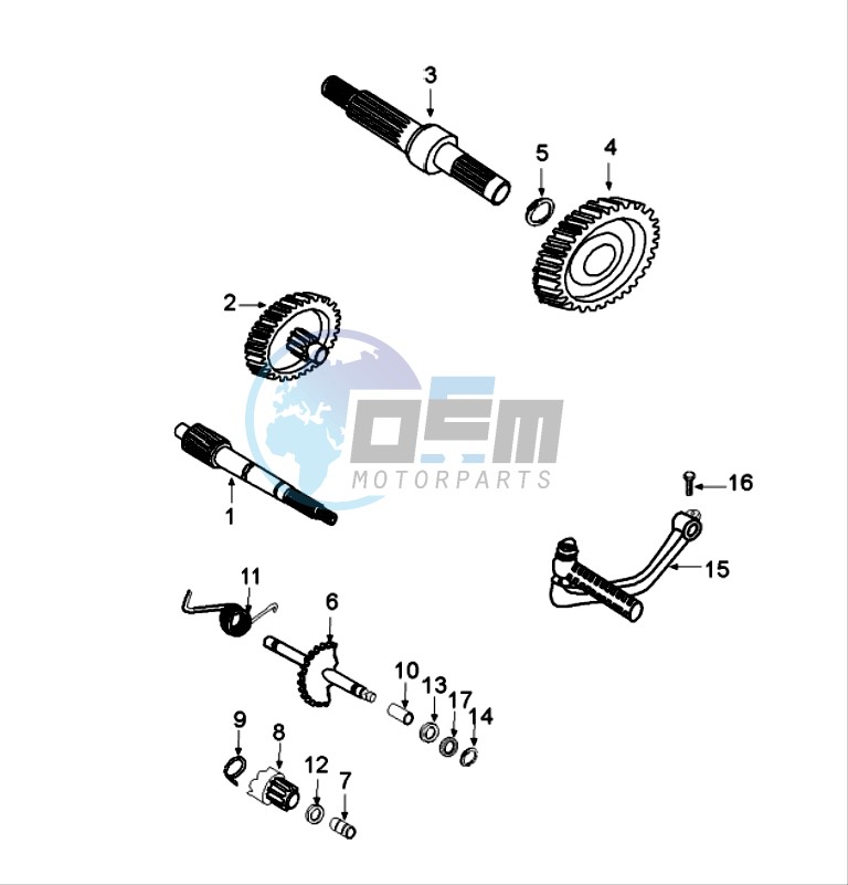 DRIVE SHAFTS / KICKSTARTER