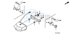 CBR600RR9 France - (F / CMF MME) drawing TAILLIGHT