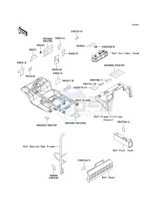 KAF 950 A [MULE 2510 DIESEL] (A1-A3) [MULE 2510 DIESEL] drawing LABELS