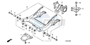 TRX420FMA Europe Direct - (ED / 4WD) drawing SWINGARM