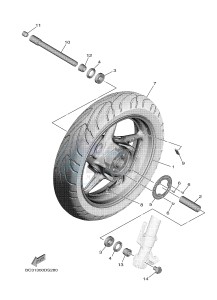 XP530D-A (BC39) drawing FRONT WHEEL