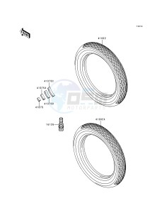 KZ 1000 P [POLICE 1000] (P15-P19) [POLICE 1000] drawing TIRES