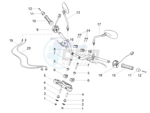 V7 III Special 750 e4 (NAFTA) drawing Handlebar - Controls