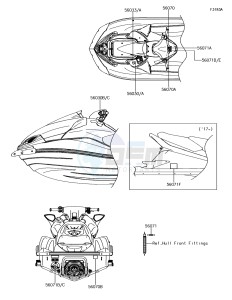 JET SKI ULTRA 310X JT1500LJF EU drawing Labels(EU)