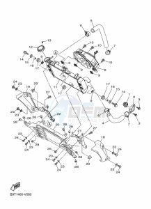 MT-03 MTN320-A (B6W6) drawing RADIATOR & HOSE