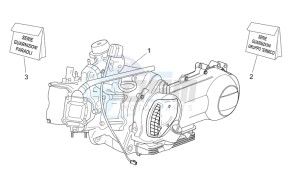 Scarabeo 300 Light e3 drawing Engine