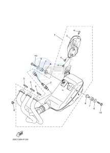 MT-09 TRACER MT09TRA TRACER 900 (2SCL) drawing EXHAUST