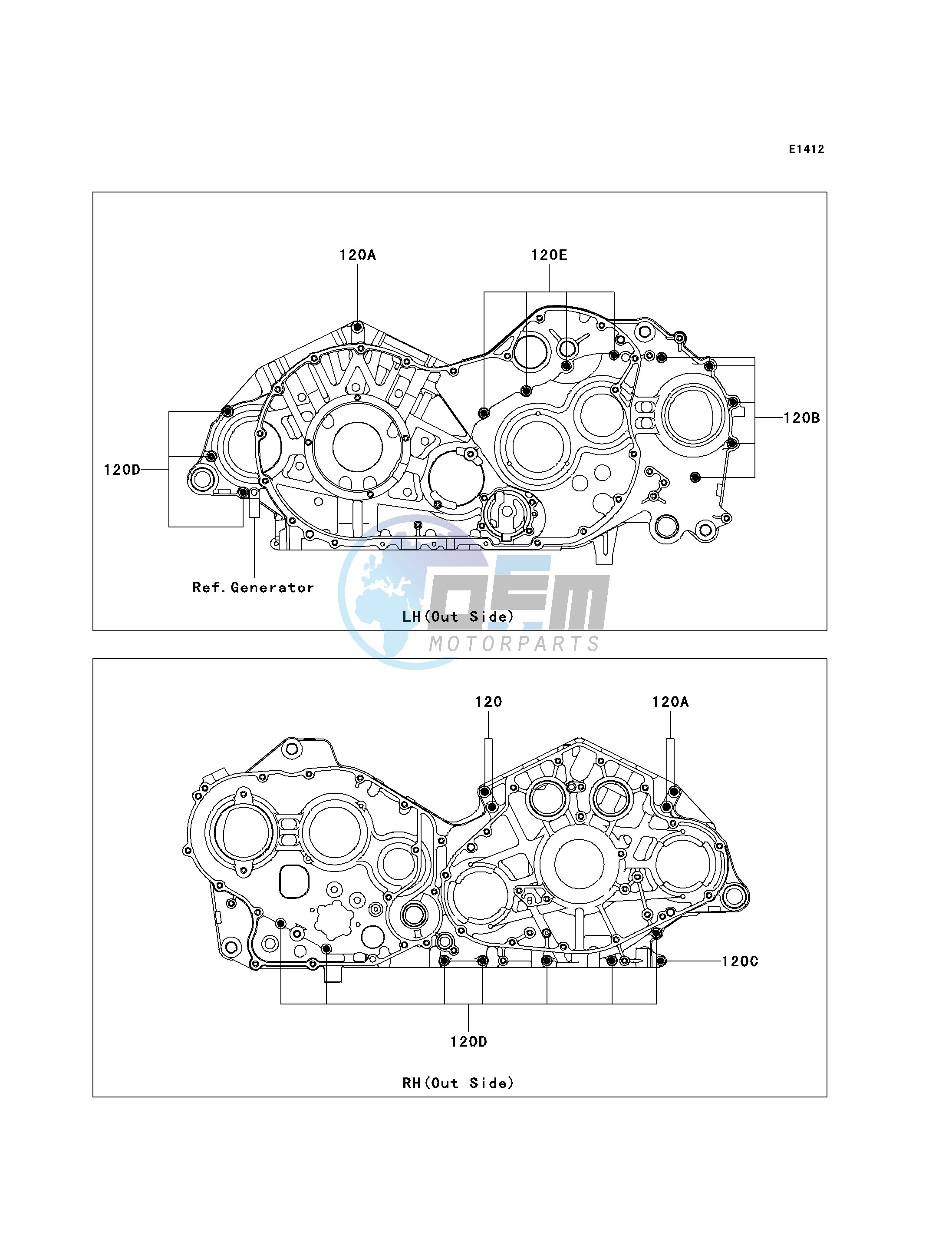 CRANKCASE BOLT PATTERN