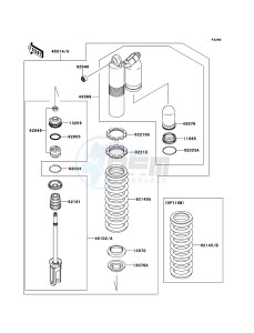 KX450F KX450FEF EU drawing Shock Absorber(s)