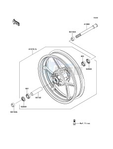 ER-6n ER650A8F GB XX (EU ME A(FRICA) drawing Front Hub