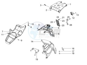 Runner 200 VXR 4t Race e3 (UK) UK drawing Rear cover - Splash guard