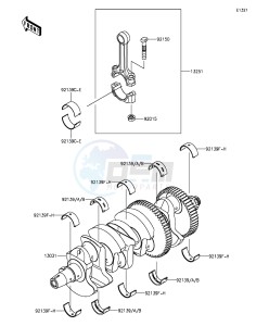 Z1000SX ZX1000LGF FR GB XX (EU ME A(FRICA) drawing Crankshaft