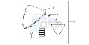 CBR1000RR9 BR / MME - (BR / MME) drawing WINDSCREEN CLEAR