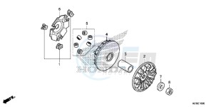 SH125ASE SH125AS UK - (E) drawing DRIVE FACE