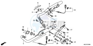 VT750C2BB Shadow E drawing EXHAUST MUFFLER (VT750C2B/C2S/CS/C/CA)