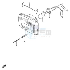 DS80 (E3-E28) drawing HEADLAMP