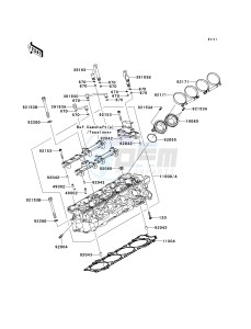 ZG 1400 B [CONCOURS 14] (8F-9F) B8F drawing CYLINDER HEAD