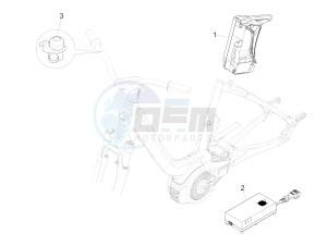 Wi-Bike Enel 0 drawing Remote control switches - Battery - Horn