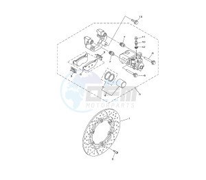 XP T-MAX ABS SV 500 drawing REAR BRAKE CALIPER