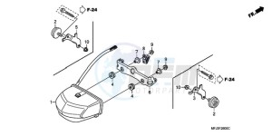 CBR600RA9 E / ABS MME drawing TAILLIGHT