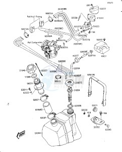 JS 300 A [300 SX] (A1-A5) [300 SX] drawing FUEL TANK-- JS300-A1_A2- -