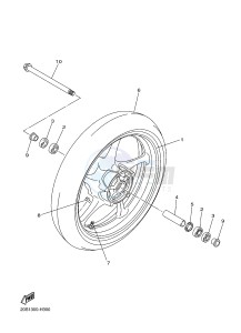 XJ6N 600 XJ6-N (NAKED) (20SL 20SM) drawing FRONT WHEEL