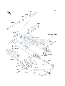 KX 100 D [KX100] (D1-D5) [KX100] drawing SWINGARM