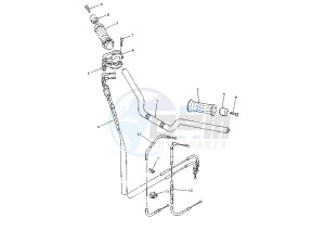 FZS FAZER 600 drawing STEERING HANDLE -CABLE